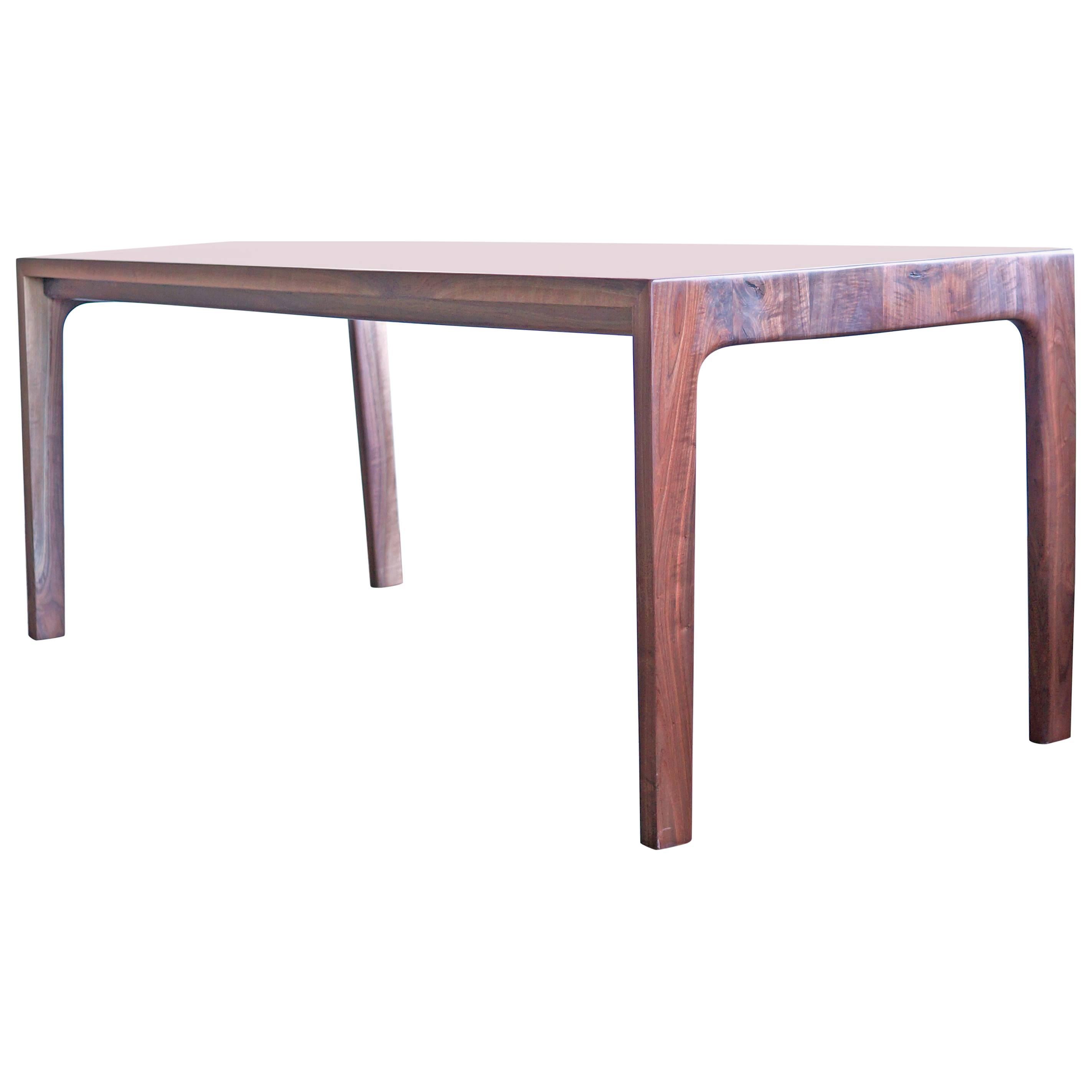 T05 Contemporary Handmade Walnut Dining Table by Jason Lewis Furniture For Sale