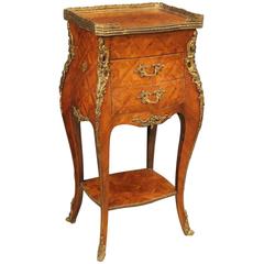 20th Century French Inlaid Side Table in Rosewood with Bronzes 12