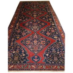 Antique South Caucasian Karabagh Kelleh or Long Rug of Large Size, circa 1900