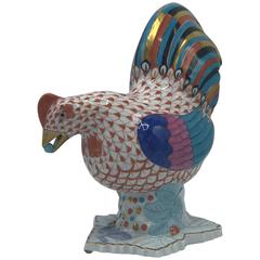 Vintage Herend Polychrome Rooster Hen #5015