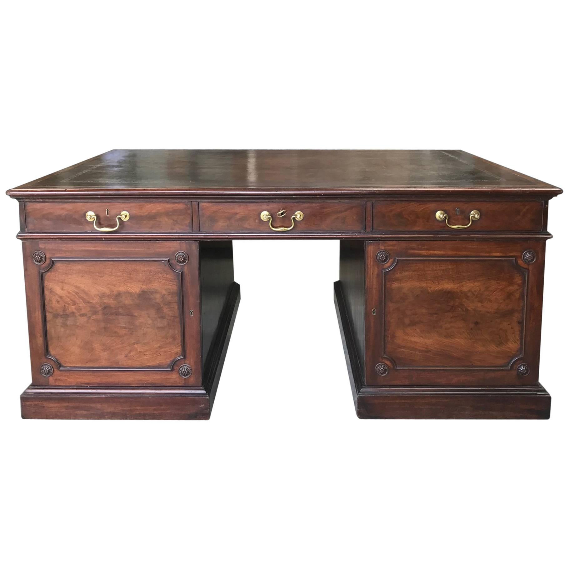 Fine Mahogany Chippendale Desk For Sale