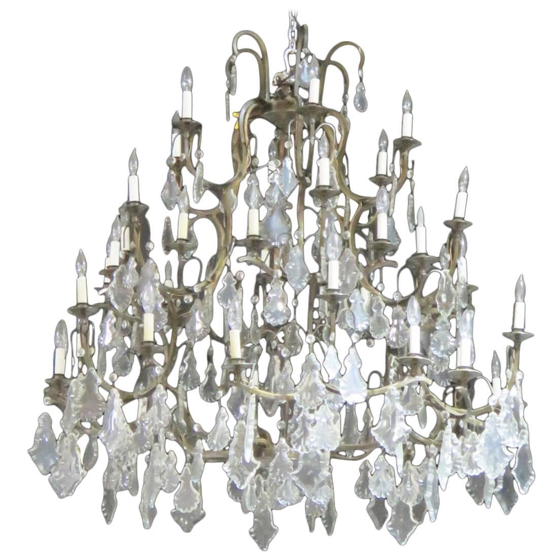 Palatial Crystal Chandeliers from Le Bec Fin