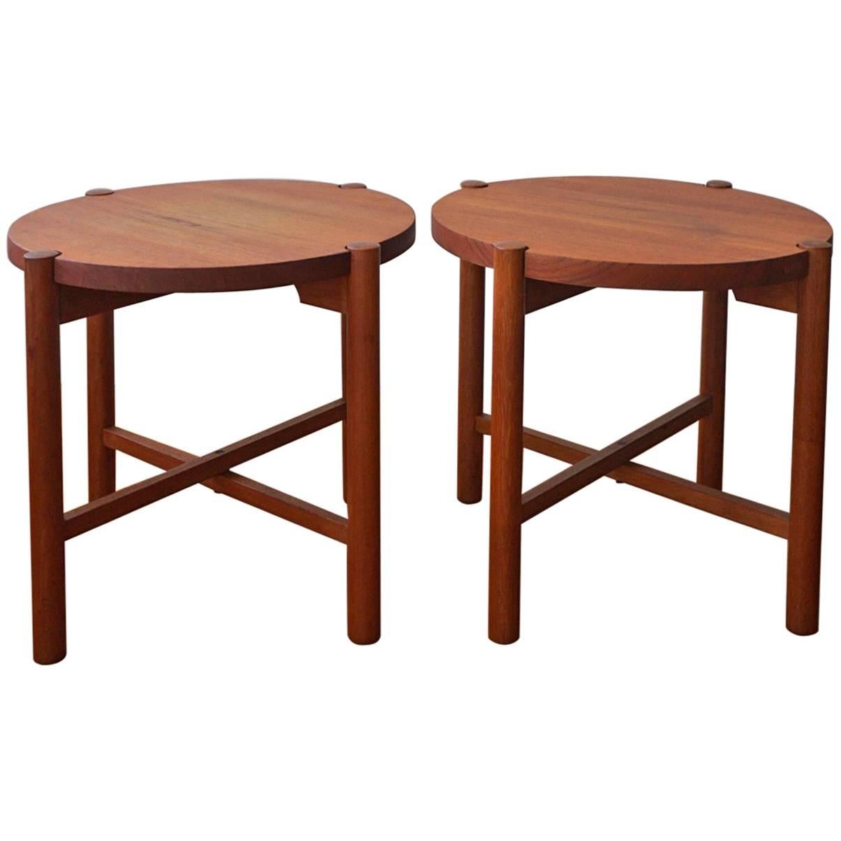 Pair of Japanese Side Tables by Kathuo Mathumura