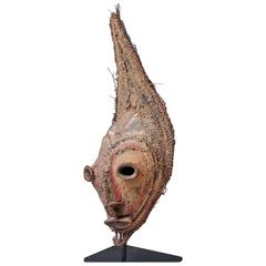 Tribal New Guinea Yangoru Boiken Woven Talipun Mask, circa 1920s 5