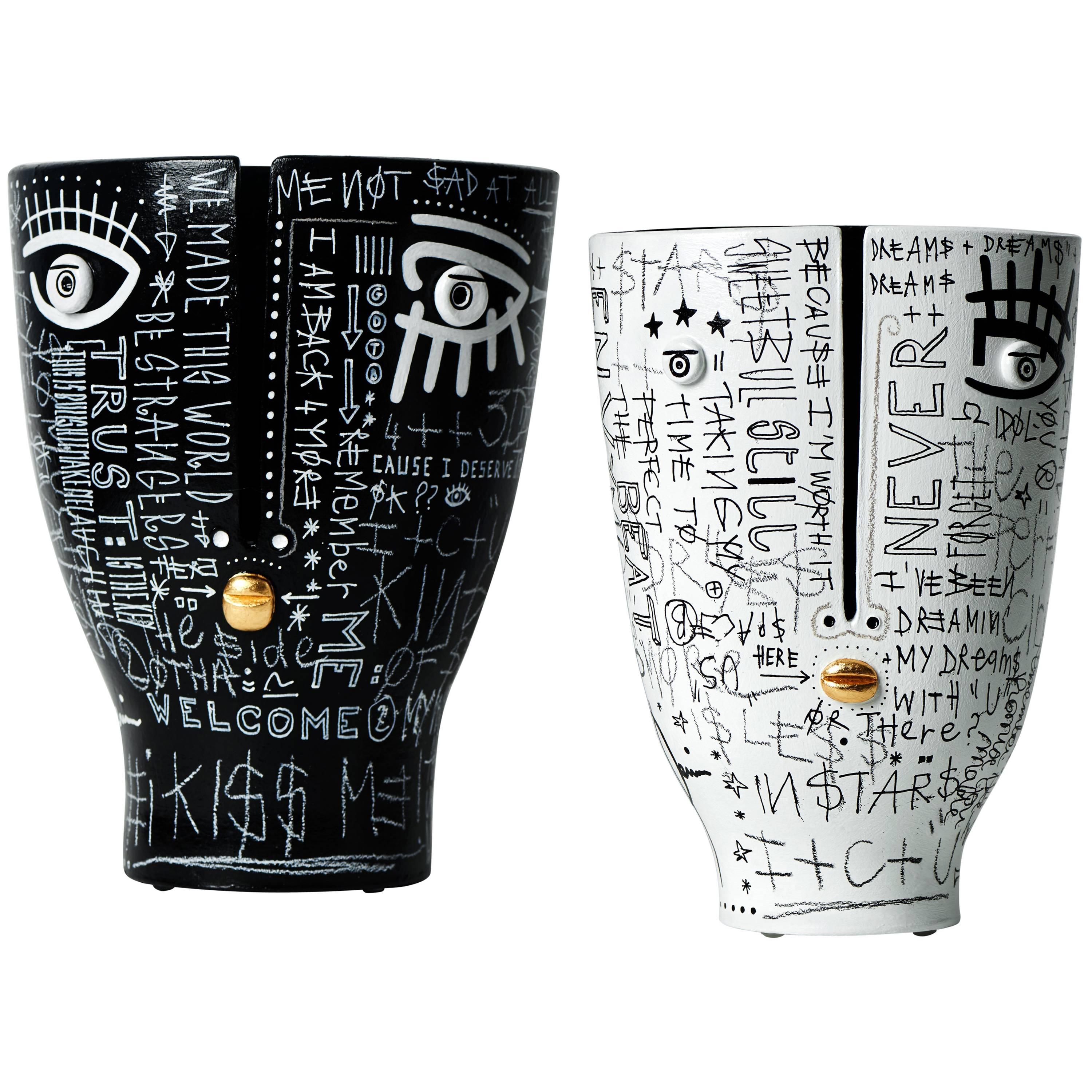 Couple of Ceramic Vases by Dalo and Grégoire Devin