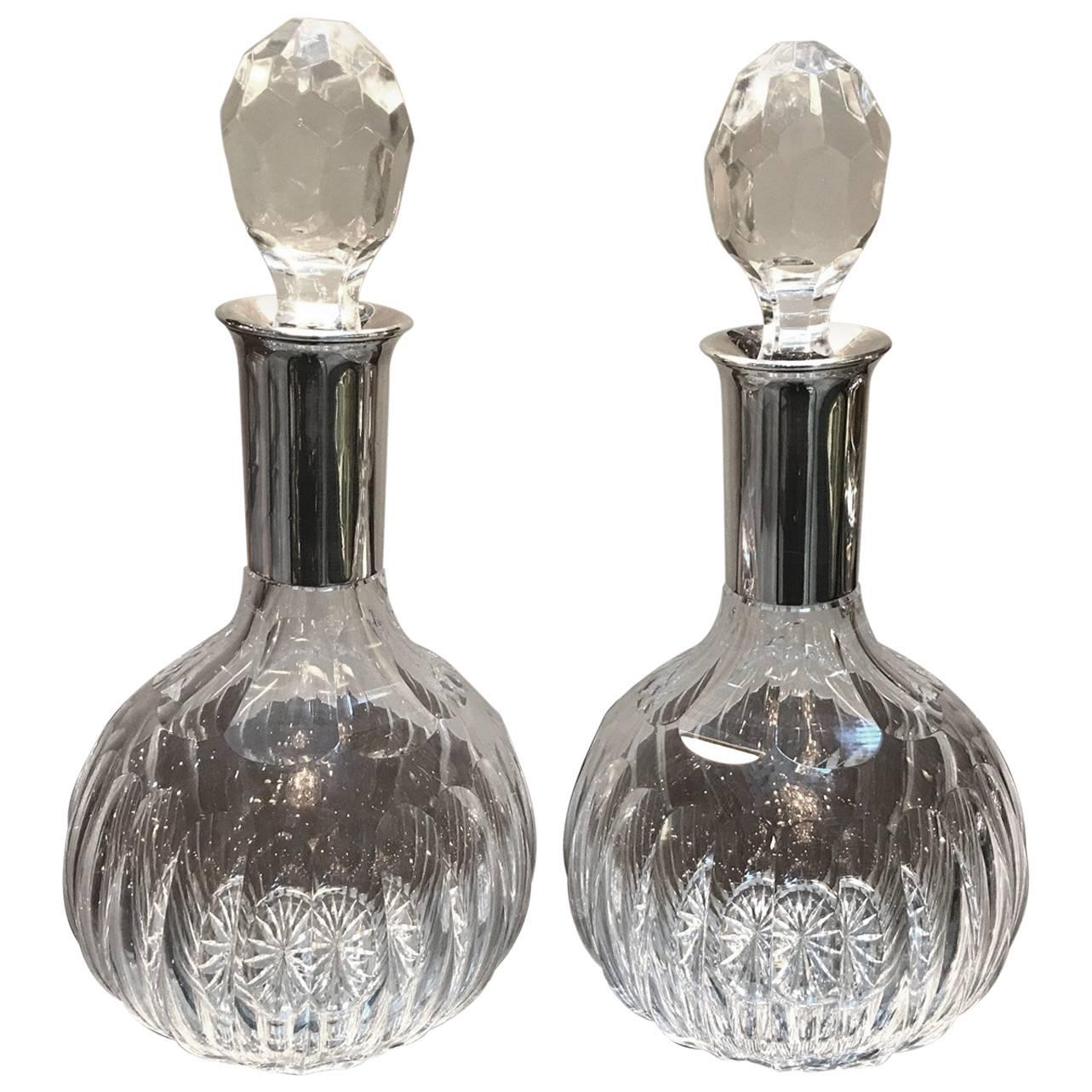 Pair of Baccarat for Cartier Decanters