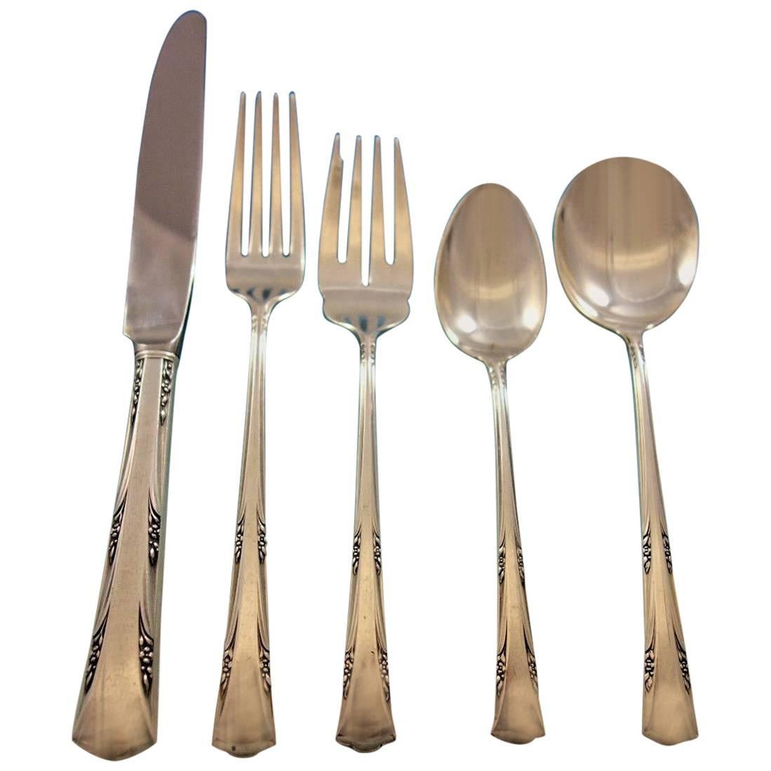 Greenbrier by Gorham Sterling Silver Flatware Set for Eight Service 40 Pieces