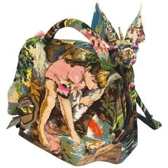 Frederique Morrel Needlepoint Magic Mountain Bag in Handwoven Cotton Tapestry