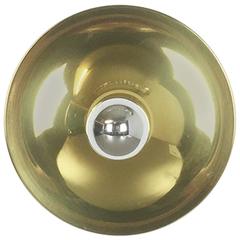Modernist Brass 1960s German Disc Wall Light Made by Cosack, Germany 8