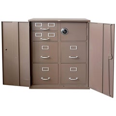 1960s File Cabinet System with Safe by Cole Steel