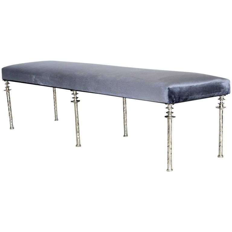 Sorgue Bench-White Bronze Legs For Sale