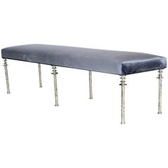 Sorgue Bench-White Bronze Legs