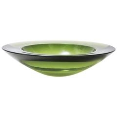Japanese Mid-Century Modern Glass Bowl by Denji Takeuchi for Saski