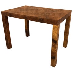 Burl Olive Wood Occasional Table by Milo Baughman for Directional
