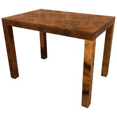 Burl Olive Wood Occasional Table by Milo Baughman for Directional 8