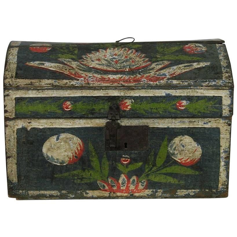 18th Century French Folk Art Weddingbox from Normandy