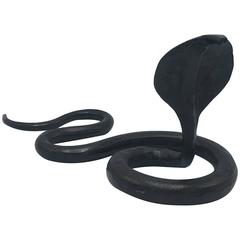 1960s Bronze Cobra Coiled Sculpture 7
