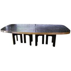 Aluminium Dining Room Table by Ado Chale
