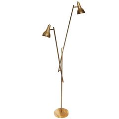 Franco Buzzi Articulated Floor Lamp by O-Luce, Italy, 1950s