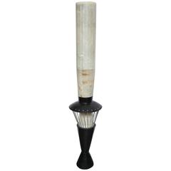 Italian Futurist Monumental Torchère Floor Lamp Marble, Italy, 1950s 10