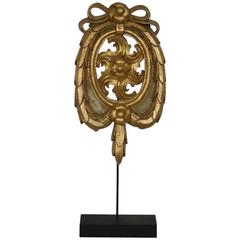 Italian Late 18th Century Louis XVI Style Carved Giltwood Ornament