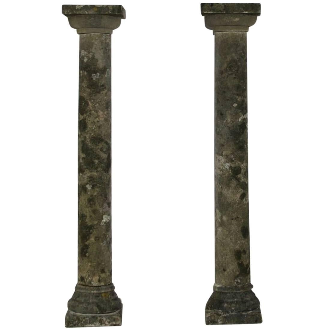 French 19th Century Stone Columns
