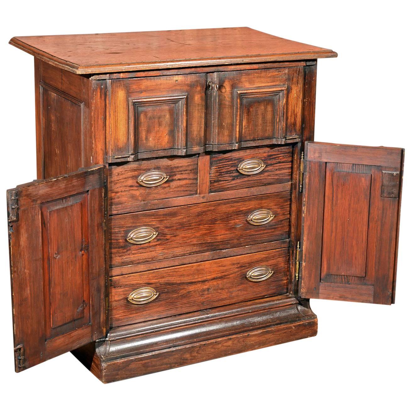 French Antique Specimen Cabinet, circa 1850