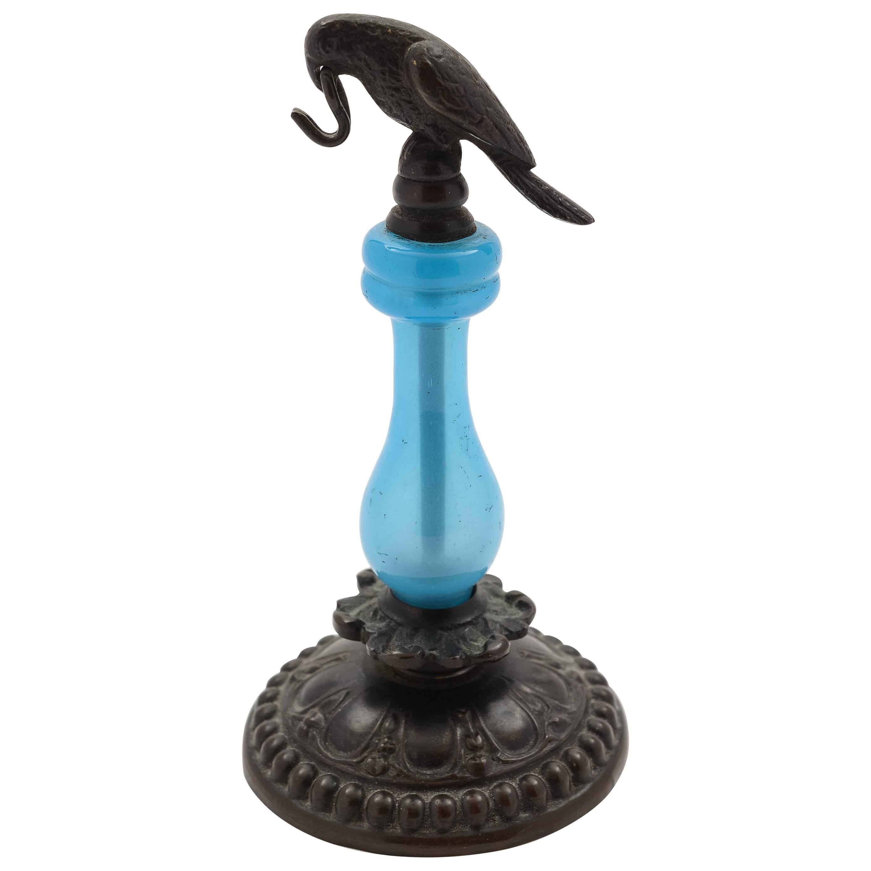 19th Century Novelty Opaque Glass Watch Stand For Sale