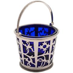 20th Century English Silver Cream Pail