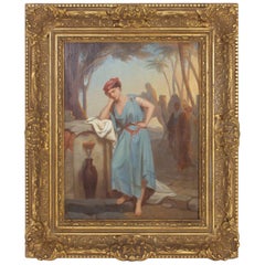 Illuminating 19th Century Oil on Board Orientalist Painting