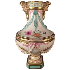 Très grand vase KPM Berlin du 19ème siècle, rare, Empire