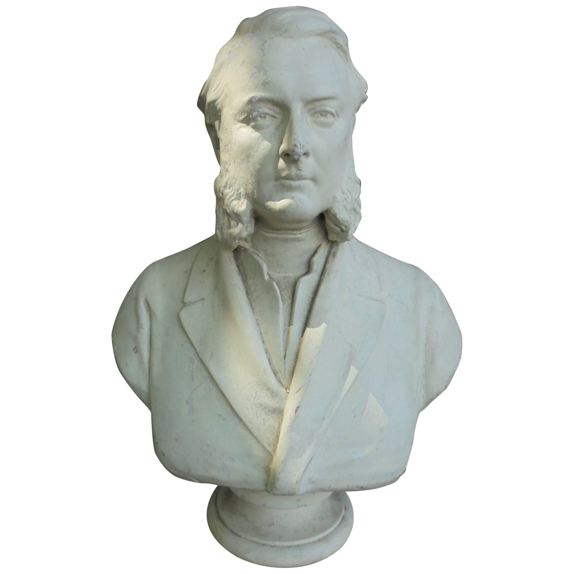 Antique Bust W D Keyworth, 1882 For Sale