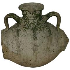 Rare French 18th Century Glazed Terracotta Water Jug / Cruche 4