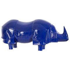 "Rhinocéros bleu" par Lalanne:: 1981