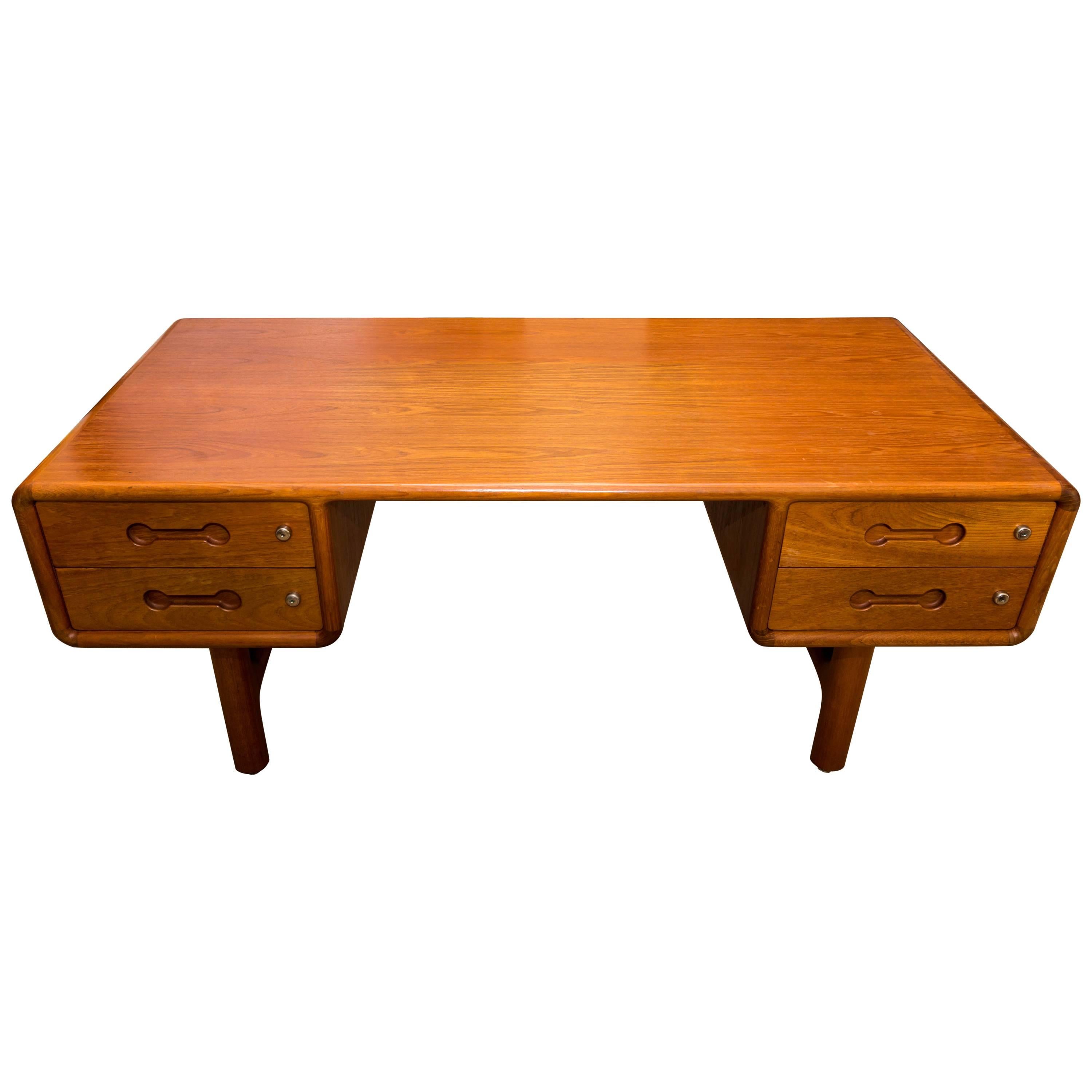 Fabulous Danish Teak Desk with Matching Desk Chair For Sale