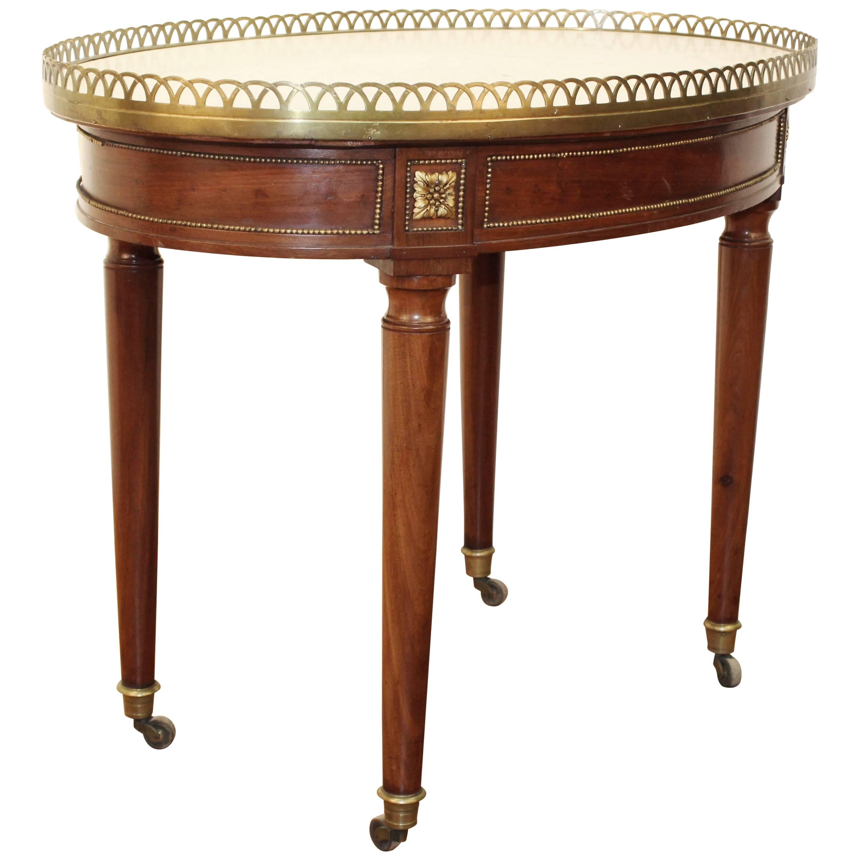 18th Century Marble-Top Mahogany Table by Georges Jacob