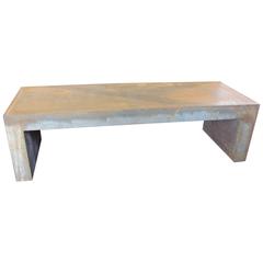 Vintage French Steel Coffee Table 8