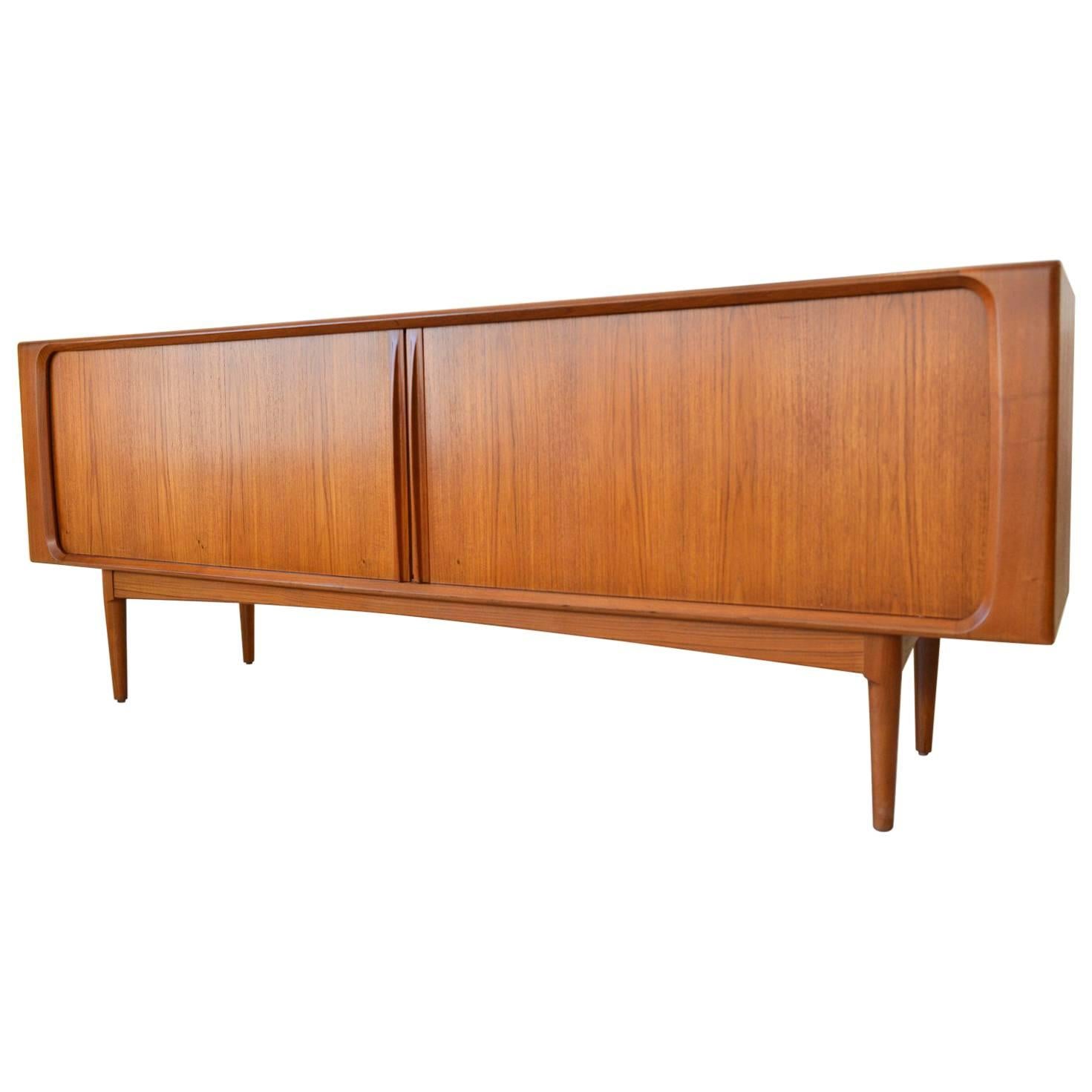 Bernhard Pedersen & Sons Tambour Door Credenza, circa 1965