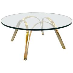 Sculptural Brass Coffee Table by Tri-Mark 2