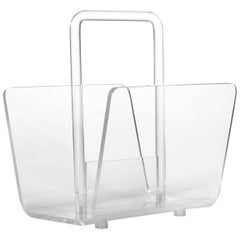 Porte-revues ou porte-revues en lucite et acrylique
