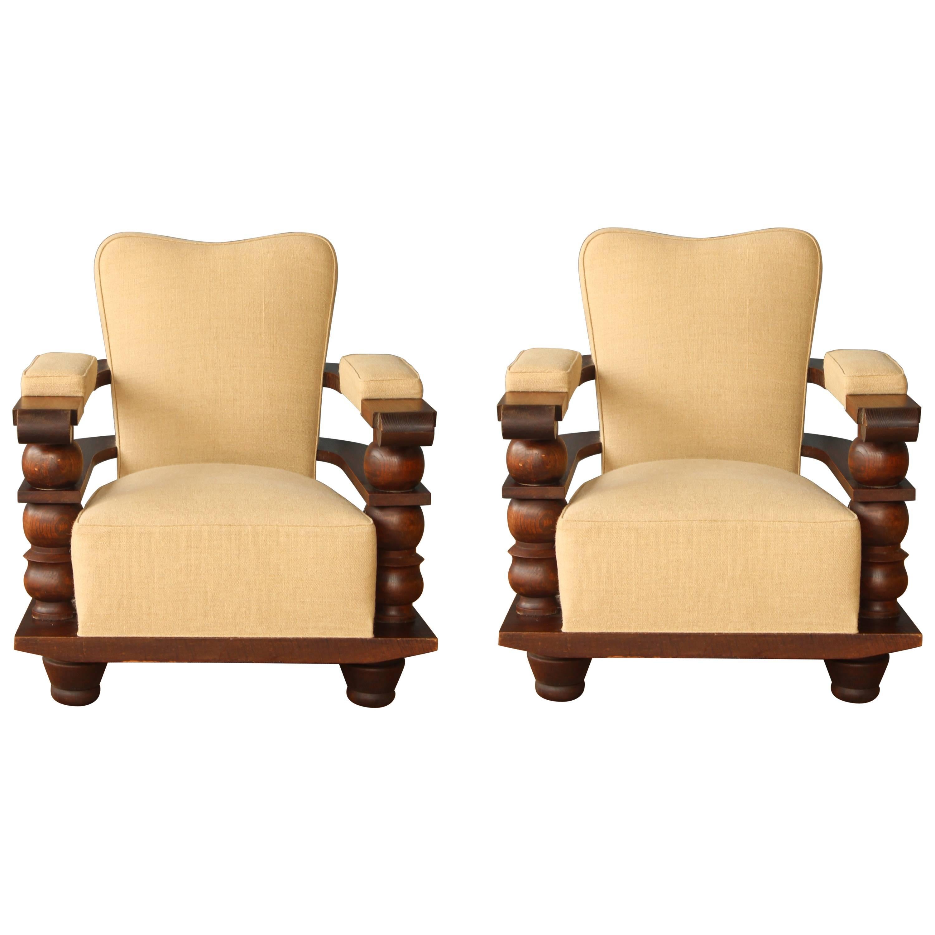 Two Vintage Chairs from Biarritz