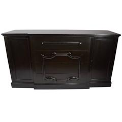 Black Ebonized Fall Front Desk Credenza Server Design after Parzinger 10