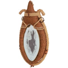 French Audoux & Minet Style Rope Mirror