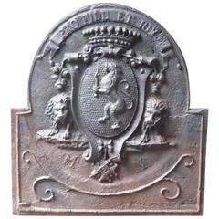 French 'Coat of Arms' Fireback