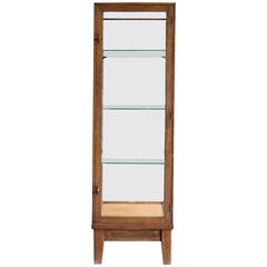 1940s Walnut Display Cabinet