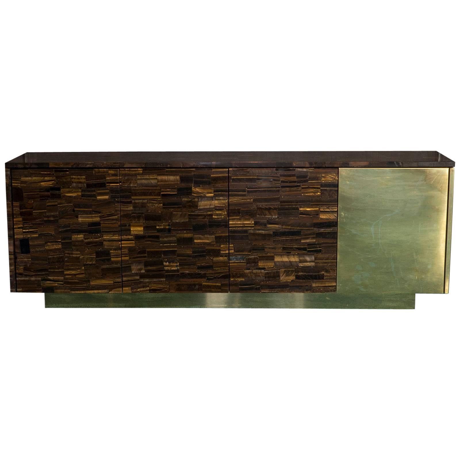 Flair Edition One of a Kind Tiger Eye Sideboard