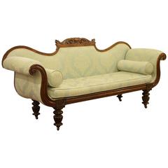 William IV Double Scroll Arm Sofa