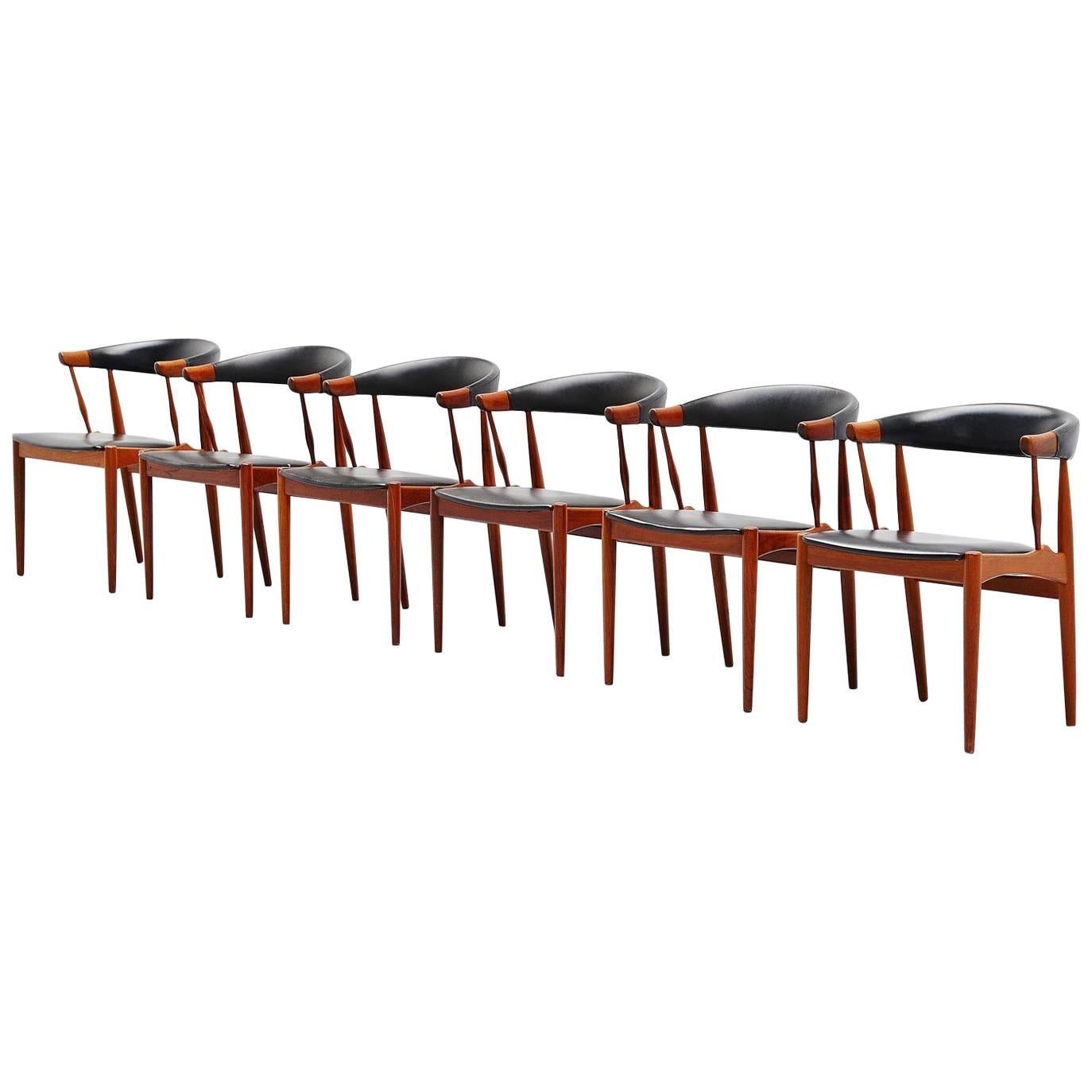 Johannes Andersen BA113 Dining Chairs, Denmark, 1969