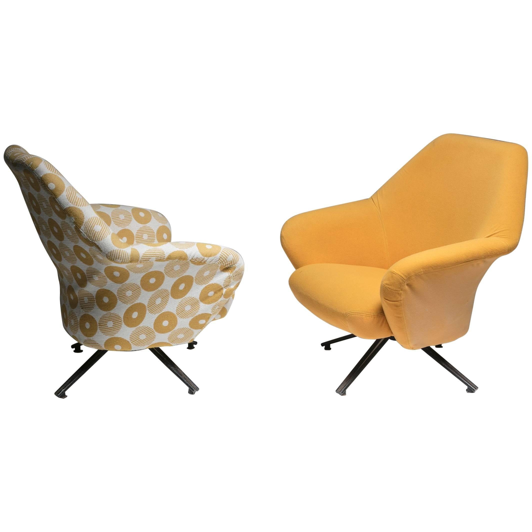 Set of Two "P32" Lounge Chairs by Osvaldo Borsani for Tecno