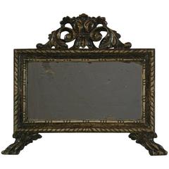 Late 18th Century Italian Carved and Silvered Mirror